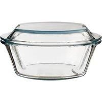 Premier Housewares Casserole Dish with Lid, Toughened Durable Glass - Large