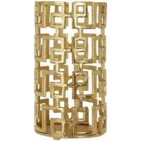 Interiors By Ph Hurricane Candle Holder Gold Finish Aluminium Large