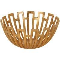 Premier Housewares Delphi Large Bowl - Gold Finish