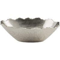 Premier Housewares Albero Large Bowl - Silver Finish Aluminium