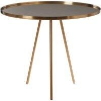 Interiors by PH Gold Finish Side Table