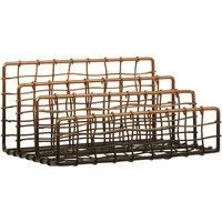 Mimo Wire Letter Rack - Black/Rose Gold