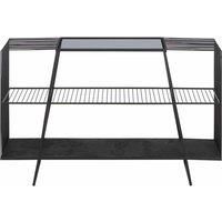 Premier Housewares Grey Glass Console Table, Grey