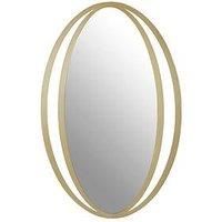 Interiors By Premier Trento Double Ring Design Wall Mirror