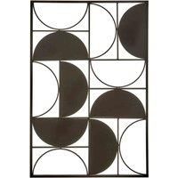 Interiors by PH Black Finish Semicircle Wall Art
