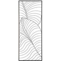 Trento Black Metal Wall Art - 51x131cm
