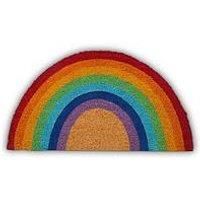 Premier Housewares Rainbow PVC Backed Coir Doormat