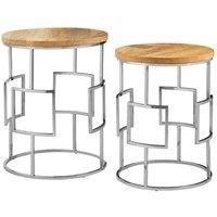 Interiors by PH Set Of 2 Square Design Side Tables