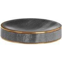 Maison By Premier Grey Marble Brass Soap Dish, Grey