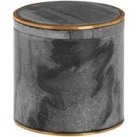Maison By Premier Grey Marble Brass Storage Pot