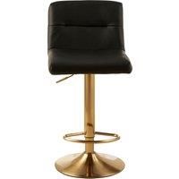 Orsina Elegant Design Seat Bar Stool, Comfort & Stable Counter Stool, Height Adjustable Sleek Bar Stool in Black