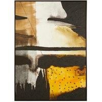 Premier Housewares Astratto Black/Ochre Wall Art