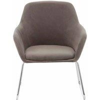 Interiors by PH Grey Fabric Chair Metal Frame