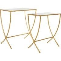 Avantis Set Of 2 Bamboo Design Side Tables