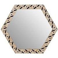 Interiors By Premier Harlo Hexagonal Wall Mirror