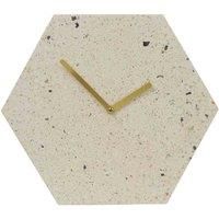 Mimo Hexagon Clock - Pink/Grey Terrazzo