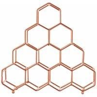 Premier Housewares Vertex 10 Bottle Copper Plated Spice Rack