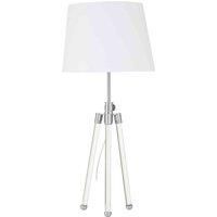 INTERIORS by Premier Halia Table Lamp - Nickel