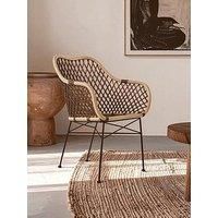 Interiors by Premier Manado Natural Croco Rattan Armchair