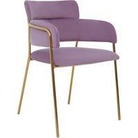 Orsina Tamzin Velvet Dining Chair in Pink