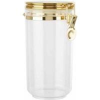 Pharaoh Large Gold Finish Clear Acrylic Jar