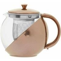 Stainless Steel Teapot with Copper Finished Infuser
