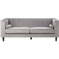 Felisa 3 Seat Velvet Sofa, Stud Detail