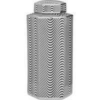 Interiors By Ph Large Ceramic Jar Black And White Wave Design