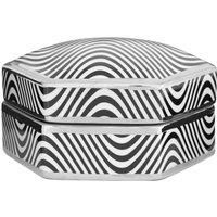 Interiors By Ph Small Trinket Box Black And White Wave Design