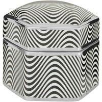 Interiors By Ph Large Trinket Box Black And White Wave Design