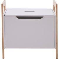 PHW by prime furnishing Rostok Storage Box White Finished Drawer Natural Coloured Pinewood Frame
