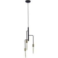 Lagona 3 Bulb Gold Black Indoor Home Office Living Room Ceiling Pendant Light