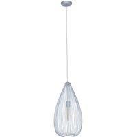 Premier Housewares Lavis Chandelier Teardrop Pendant Lighting/ Ceiling Silver Pendant Light/ Durable Lightweight Ceiling Dimensions W32 x D32 x H177cm.