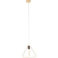 Premier Housewares Chandelier / Ceiling Light Gold Triangle Shaped Pendant Lights for Ceiling / Hallway / Living Room Robust Metal Hanging Lighting for Halls / Bedroom 5 x 150 x 30
