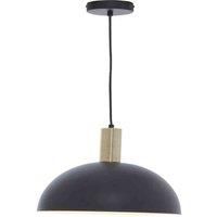 Premier Housewares Chandelier / Ceiling Light Black and White Pendant Lights for Ceiling / Hallway / Living Room Lighting with Shade for Halls / Bedroom 30 x 158 x 30