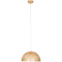 Premier Housewares Chandelier / Ceiling Light Large Gold Pendant Lights for Ceiling / Hallway / Living Room Bell Frame Lighting for Halls / Bedroom 40 x 145 x 40