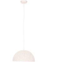 Premier Housewares Chandelier / Ceiling Light Large White Pendant Lights for Ceiling / Hallway / Living Room Bell Frame Lighting for Halls / Bedroom 40 x 145 x 40