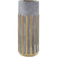 Interiors By Ph Large Gold Rib Ceramic Vase