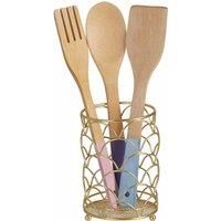 Vertex Deco Utensil Holder Gold Kitchen Storage Rack Holder Modern Home