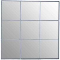 Interiors by PH Grid Wall Mirror With Silver Finish Frame