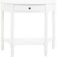 Premier Housewares White Heirtage Tables For Living Room Black Wooden Table For Coffee Black Top Tables For Bedroom/Kitchen Hallways Modern Indoor And Outdoor Furniture 81 x 33 x 78