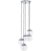 Interiors by PH Revive Chrome Finish Five Pendant Lights