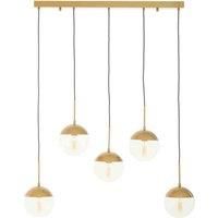 Interiors by PH Revive Gold Finish Glass Shades Pendant Light