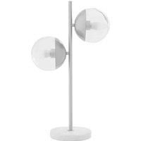 Interiors by PH Revive Chrome Finish 2 Light Table Lamp