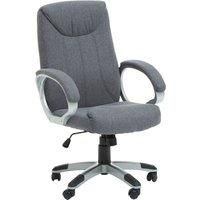 Interiors by PH Fabric Office Chair with Arms, Grey