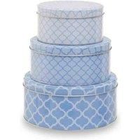 Premier Housewares Kensington Set Of 3 Storage Tins