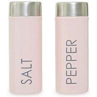 Premier Housewares Light Pink Salt and Pepper Set for Kitchen/Refillable Pepper Shaker/Salt Grinder Set/Salt and Pepper Mill Set Dimensions W4 x D4 x H11cm