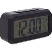 Premier Housewares LCD Digital Alarm Clock - Black