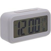 Premier Housewares LCD Digital Alarm Clock  Grey
