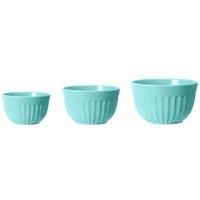 Interiors By Ph Set Of 3 Melamine Mixing Bowls Green